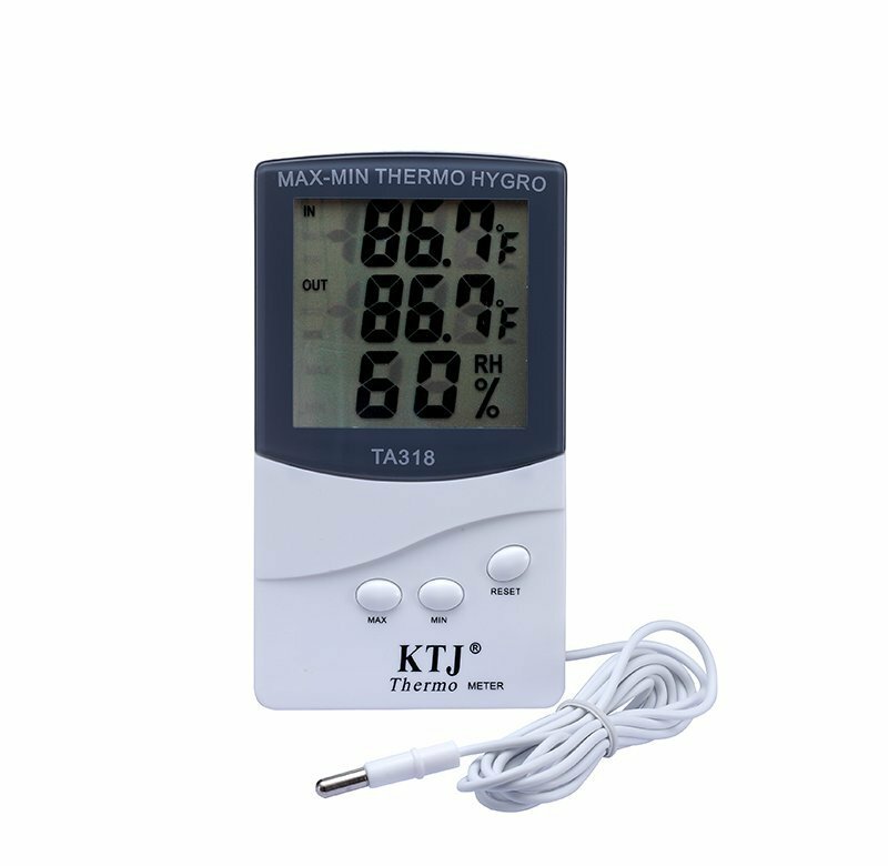 LCD Indoor/Outdoor Digital Thermometer Hygrometer Temperature Humidity Display