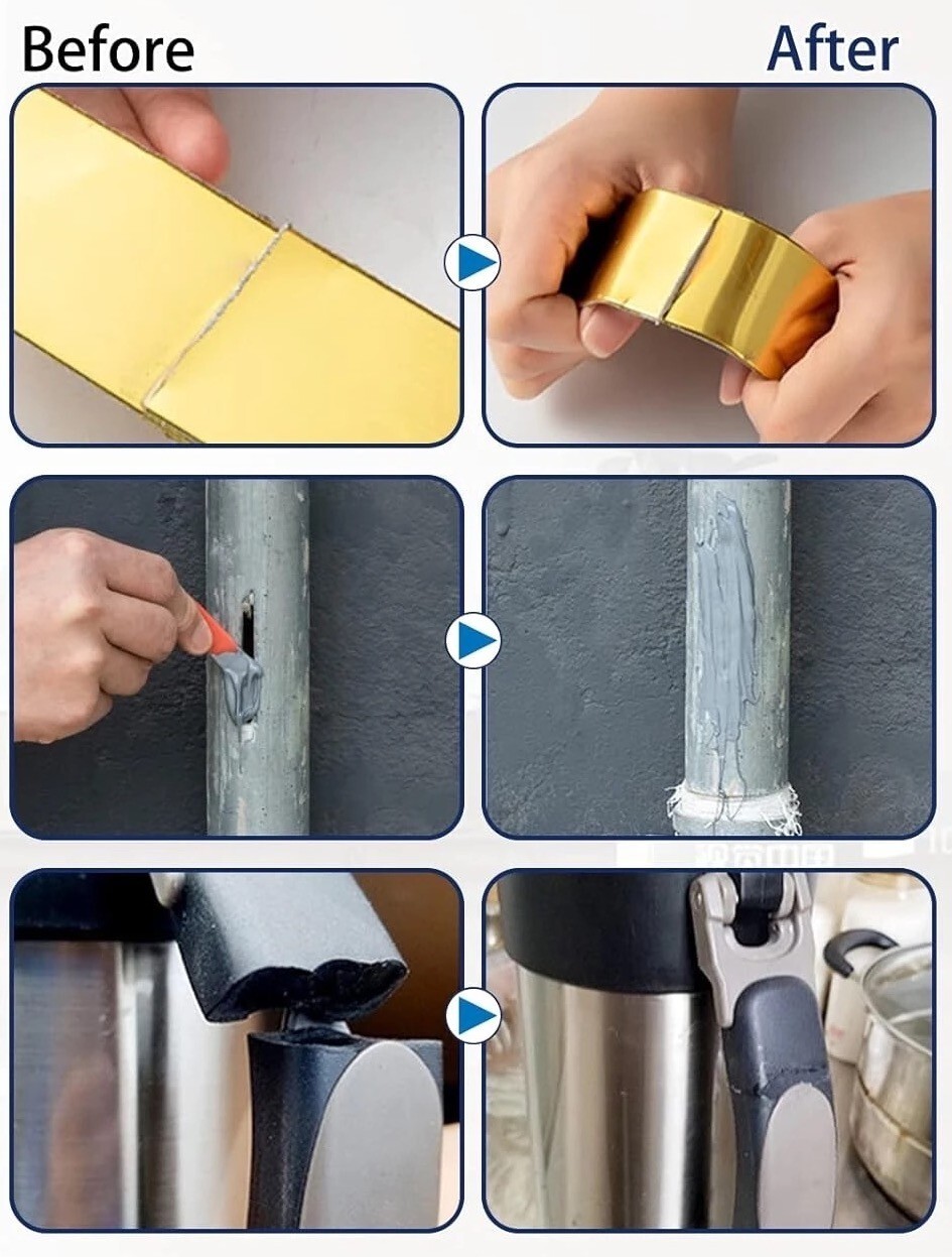 2 x Automotive Power Bond Glue, Metal Repair Glue, High-Temperature Resistant