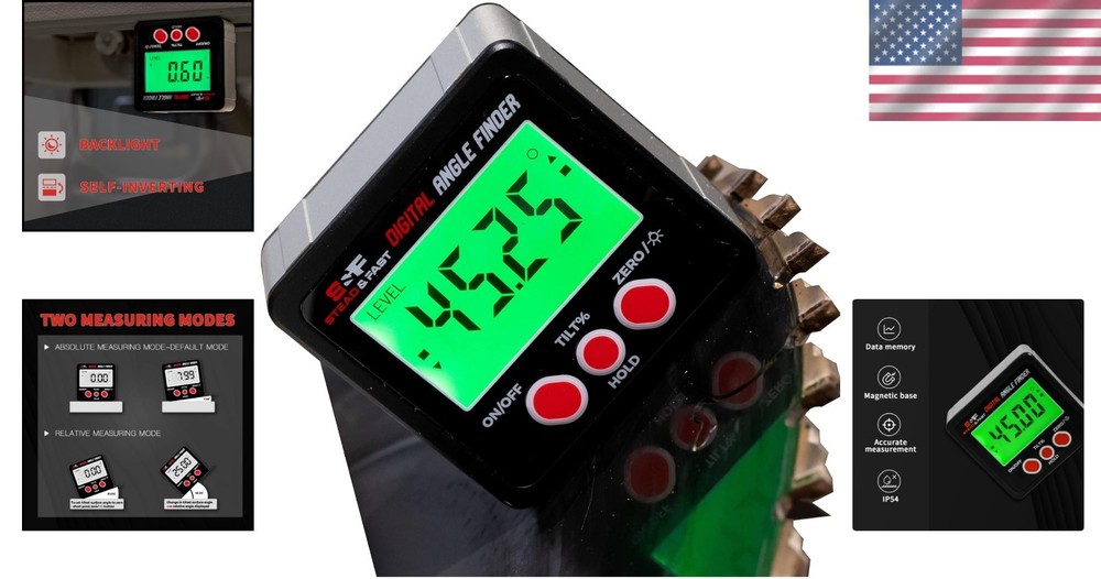 Magnetic Digital Incline Gauge with Backlight