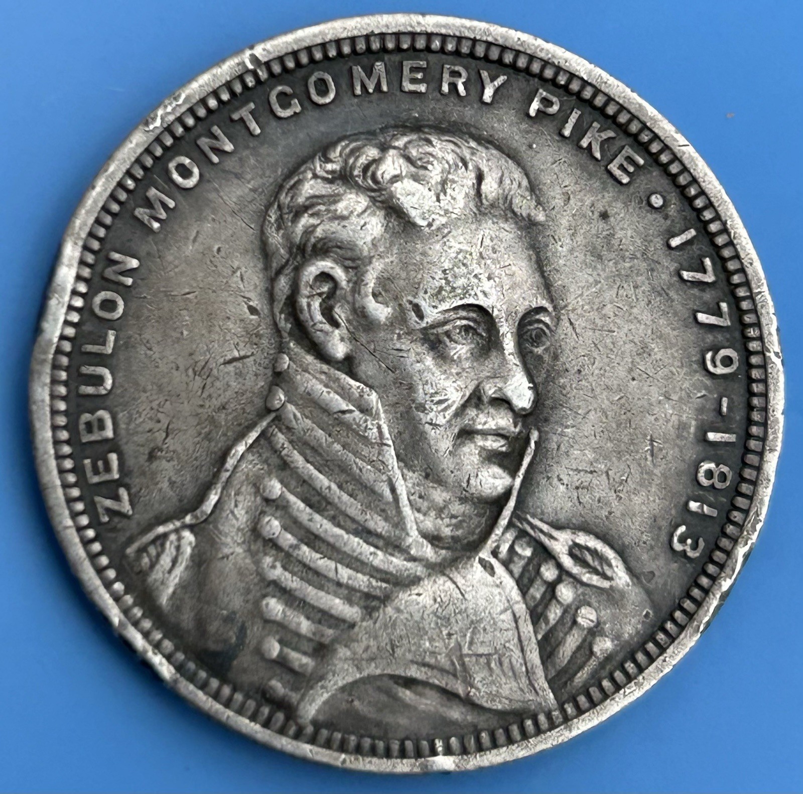 1806-1906 Pike’s Peak Southwest Expedition Colorado Springs Silver Medal US Mint