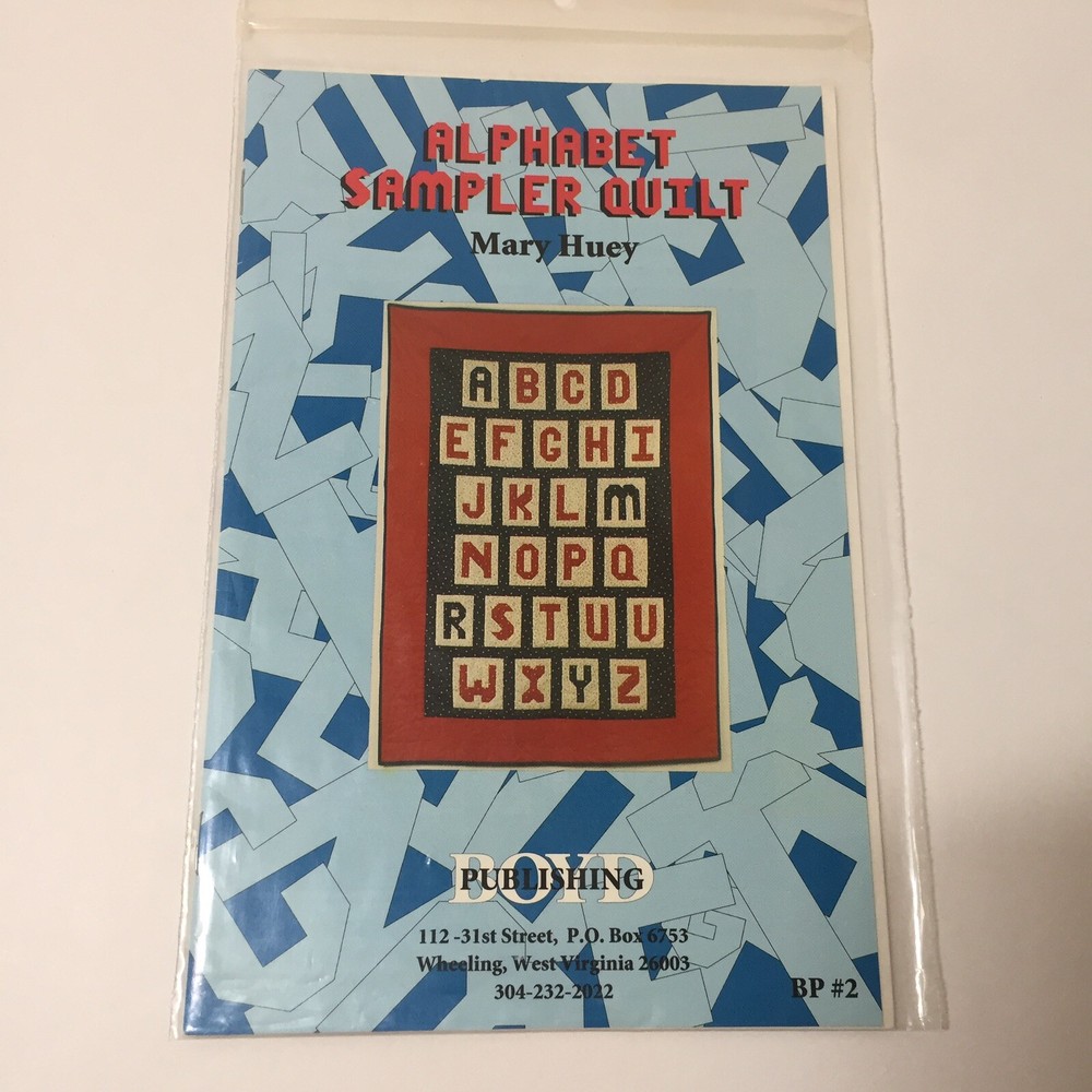 Alphabet Sampler Quilt Pattern Boyd Publishing