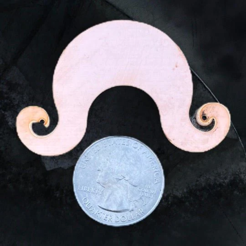 Copper Mustache Stamp (made from 24 gauge raw Copper)
