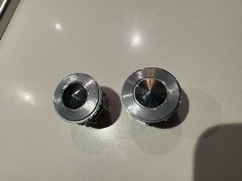1953 1954 CADILLAC Radio Control Knobs Pair