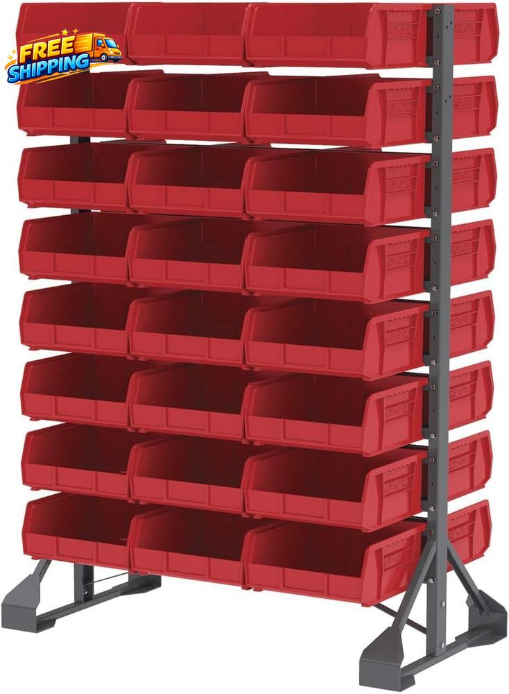 30235 Akrobins Plastic Storage Bins Space-Saving Stackable Bins for Garage