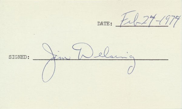 Jim DELSING / Signature Signed