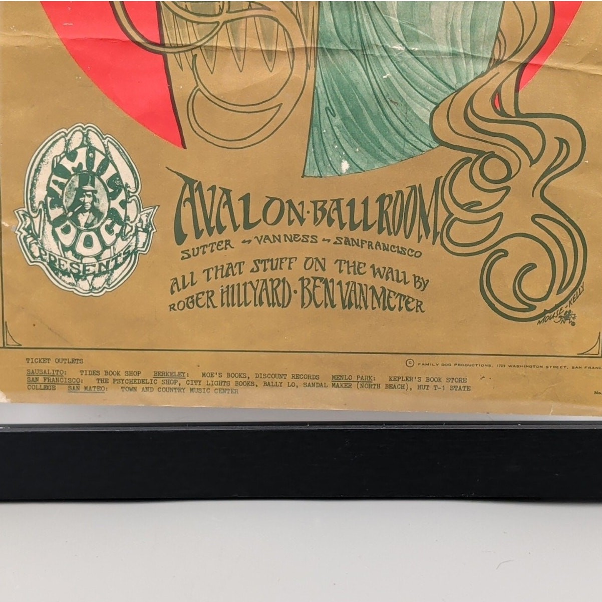 GRATEFUL DEAD FD 45-1 AVALON BALLROOM CONCERT POSTER 1967 Dead Classic Vintage