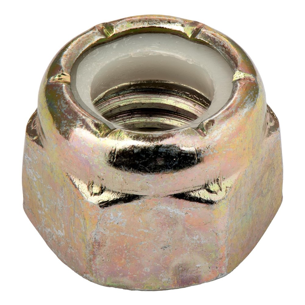 High Strength 3/8"-16 Nylon Insert Locknuts - 10 Pack, Grade 8 Coarse Thread