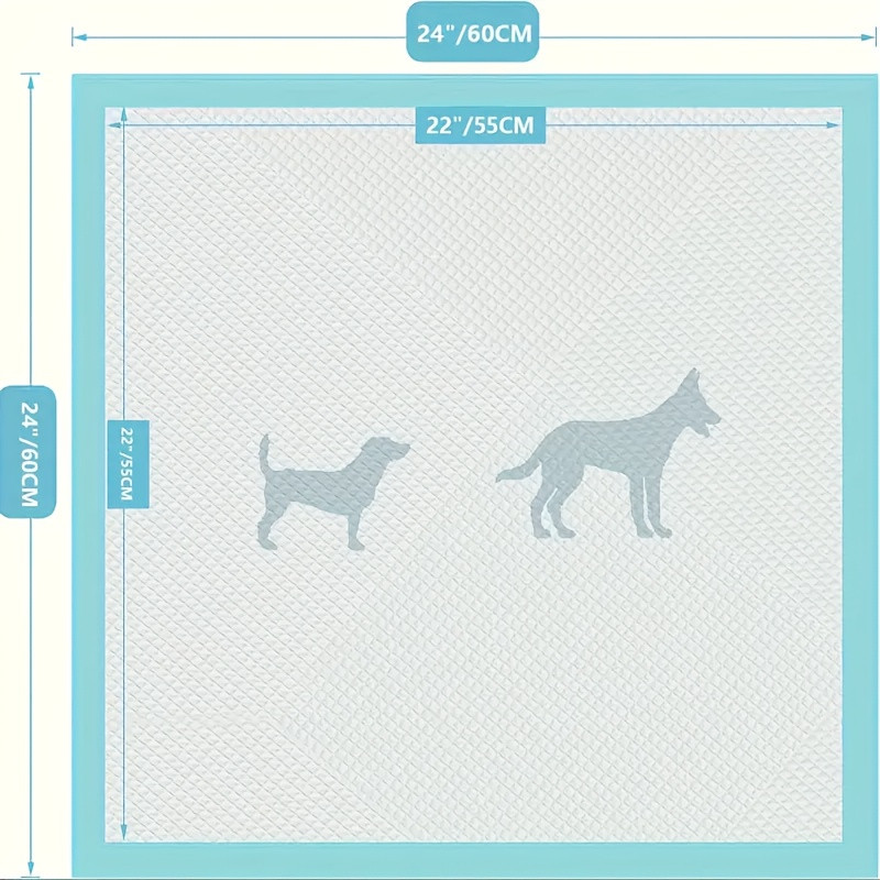 Dog training pee pads, thickened five-layer design, super absorbent, leak-proof