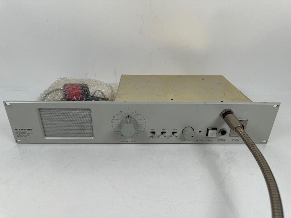 Telex RTS Systems Series 800 Intercom System User Station Model 824 w/ LR420 Mic