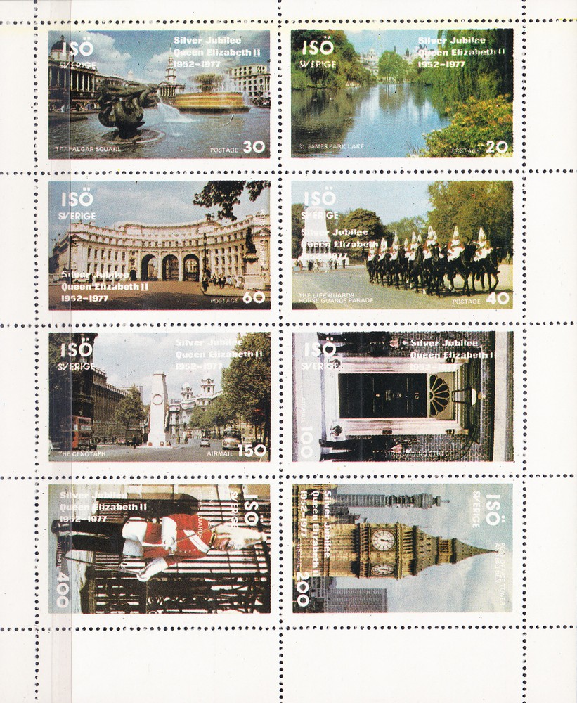 W ISO ST 008 MS QUEEN ELIZABETH SILVER JUBILEE PERFORATED MINI SHEET