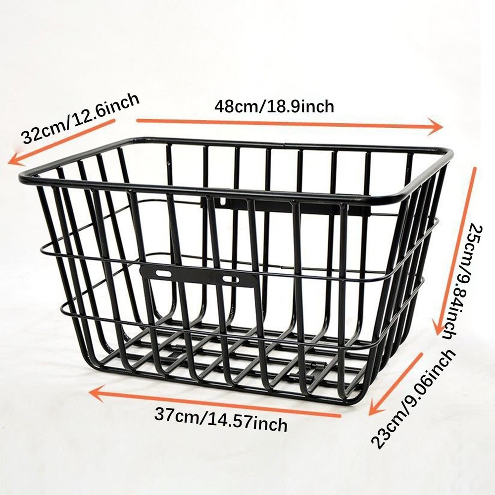 Bicycle Front Basket Includes Install Hardware Storage Carrying Accessories