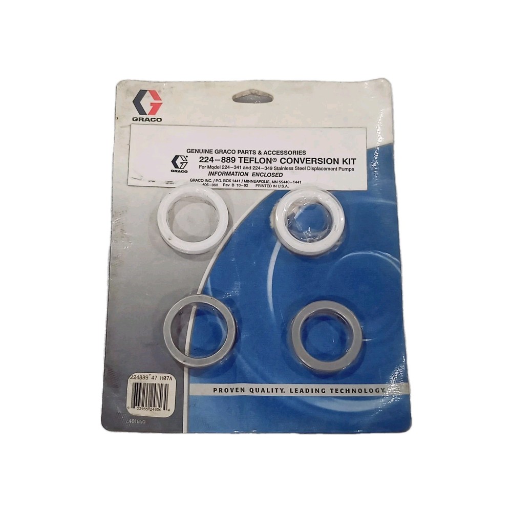 Graco 224889 PTFE Conversion Kit for Model 224341 and 224349