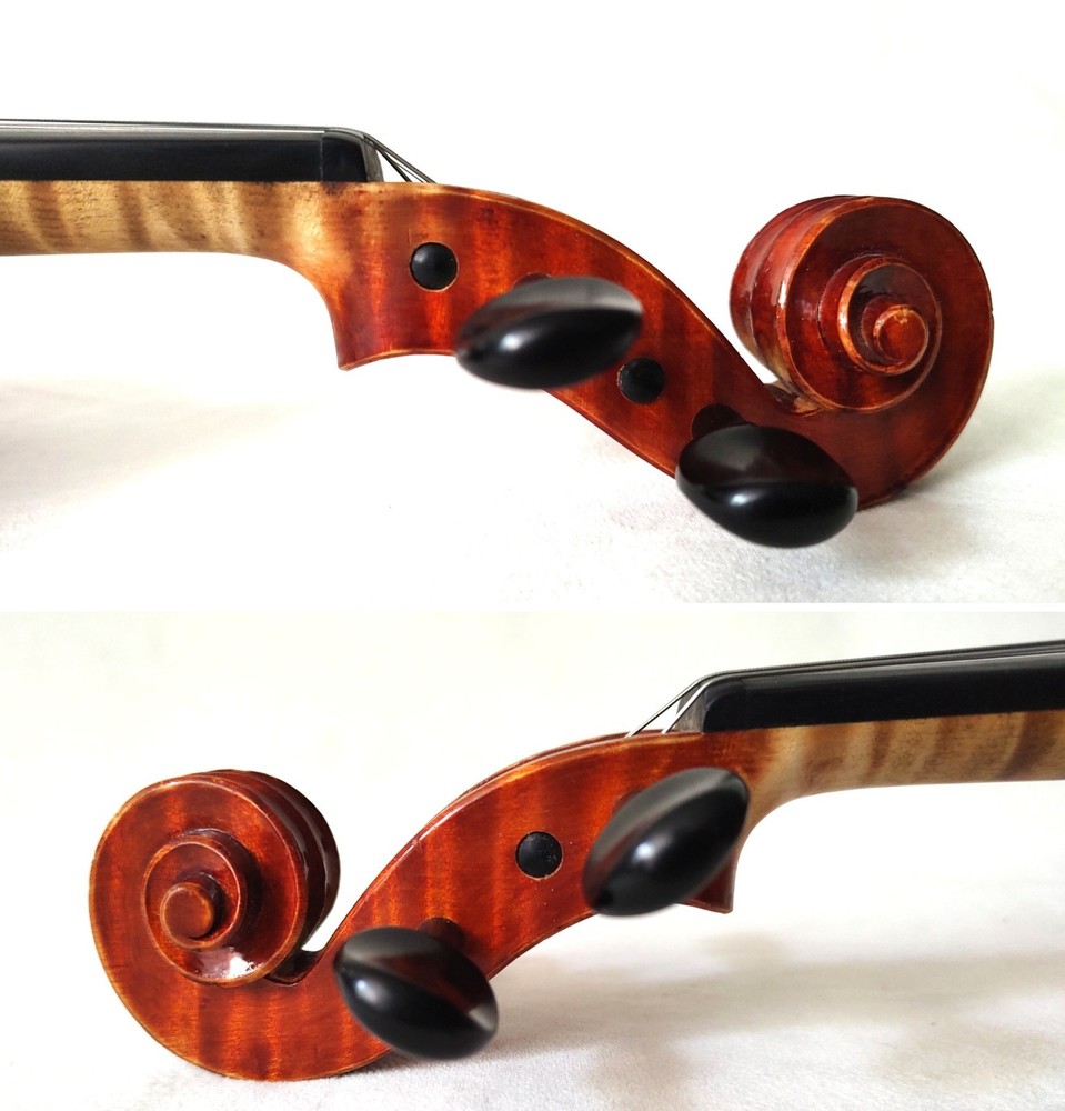 Advanced Level 4/4 Fiddle, Exceptional Tone & Sensitivity, Handmade, Ebony/Cedar