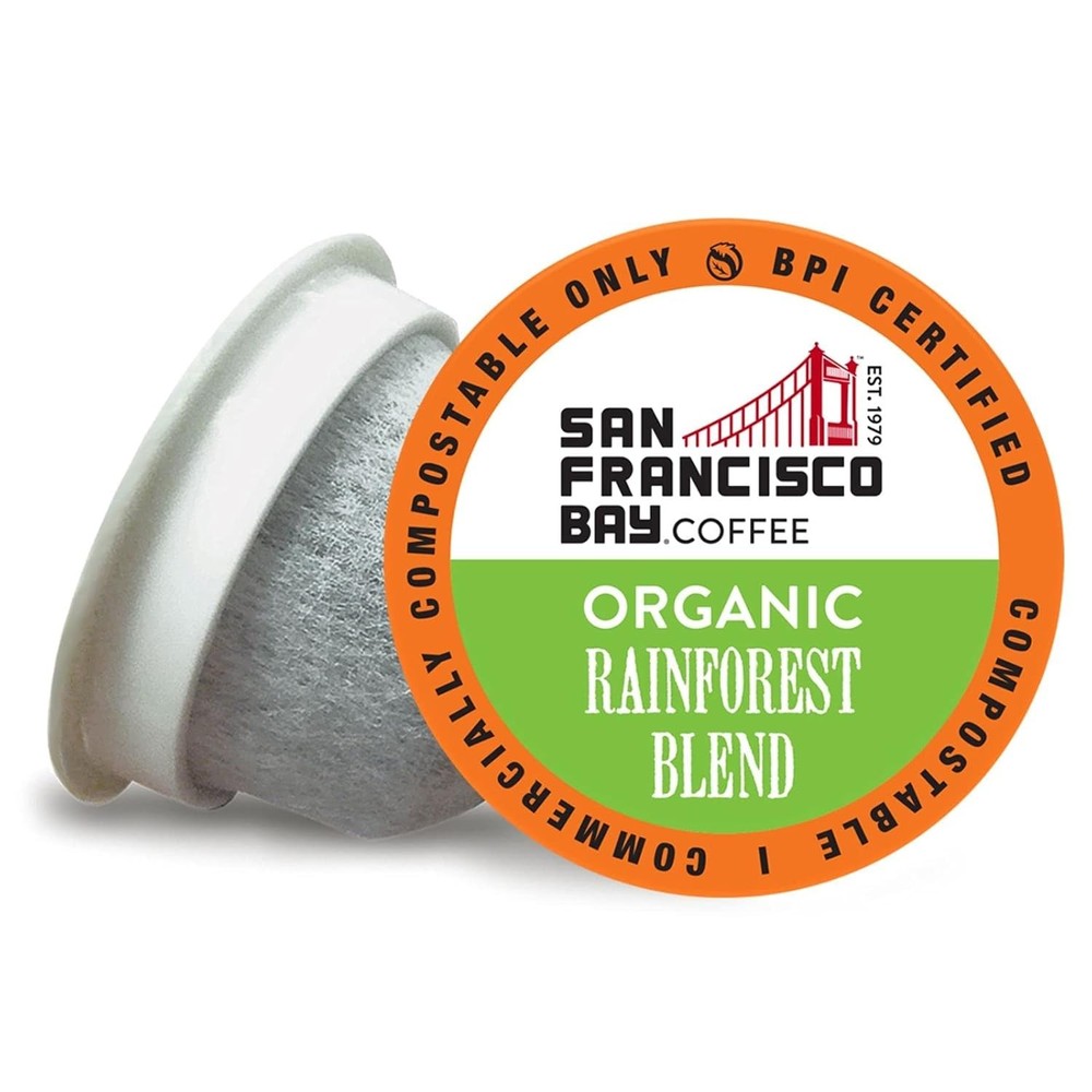 Coffee OneCUP Organic Rainforest Blend 36 Ct Medium Roast Compostable