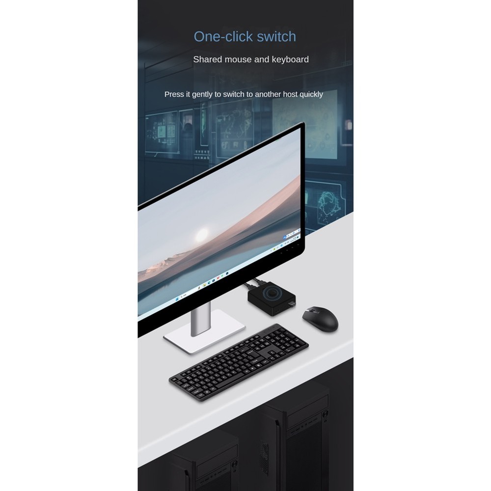 USB 2.0 KVM 1X2/2X1 Switcher USB Splitter Shared Controller for Laptop9179