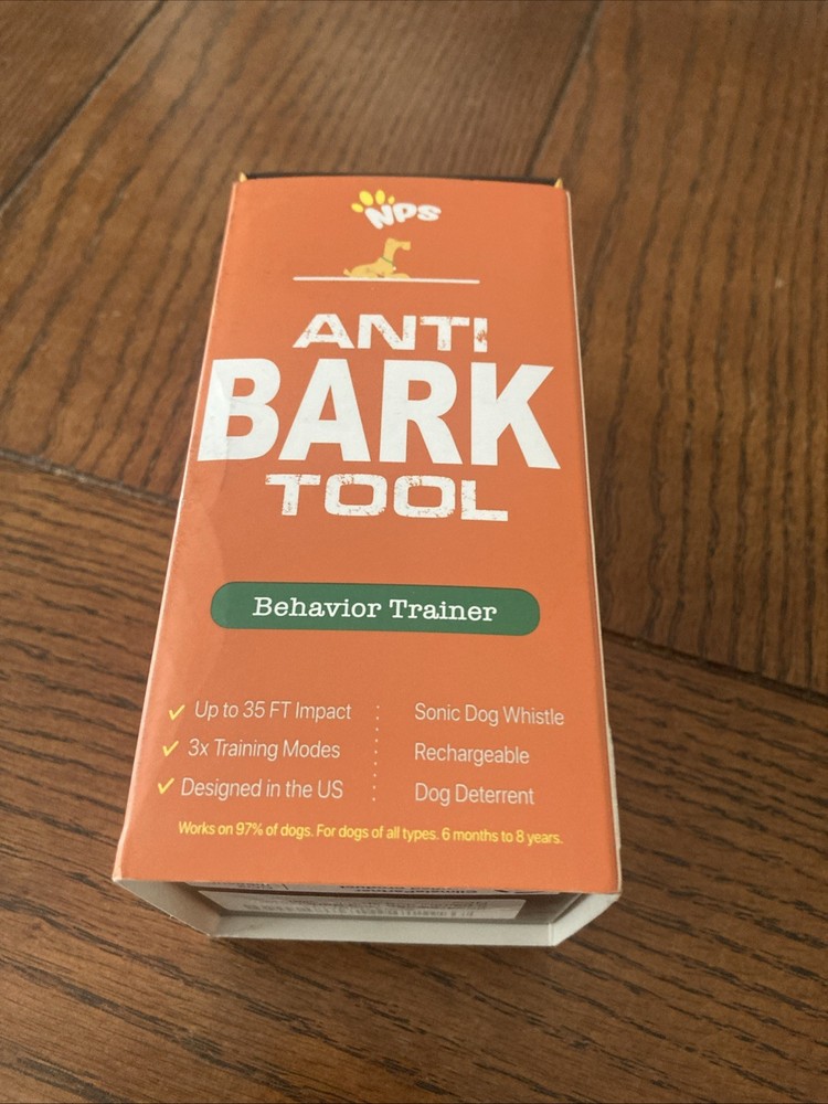 NPS Alpha Dog Behavior Trainer Barking Control Device USB Cordless-Open Box