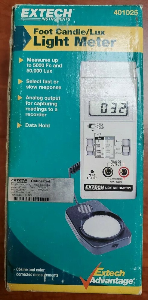 Extech 401025 Light Meter