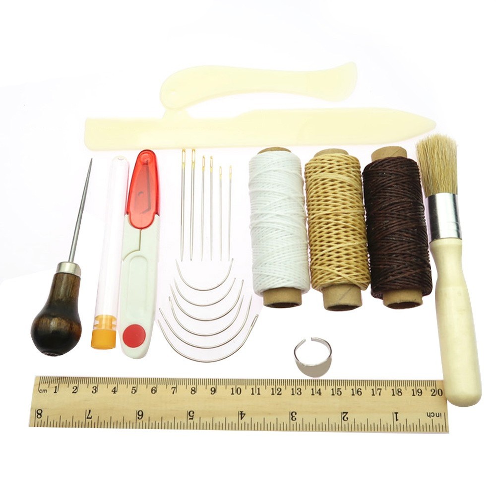 23 Pcs Bookbinding Kit Start Tools Set Bone Folder Paper Creaser Waxed Thread