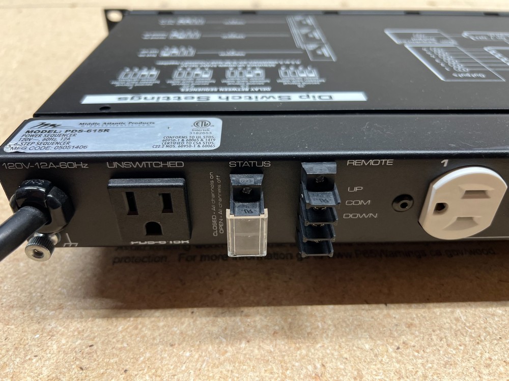 Middle Atlantic PDS-615R Power Sequencer