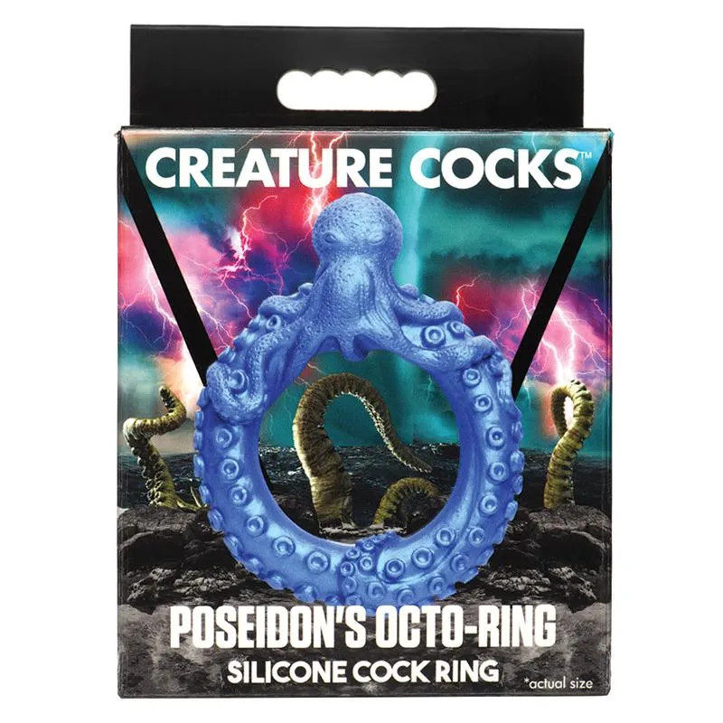 creature c**cks poseidon's octo-ring silicone c**ck ring