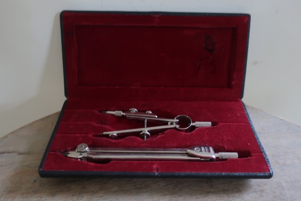 Vintage E. H. Ltd Technical Drawing Instruments x2 Boxed