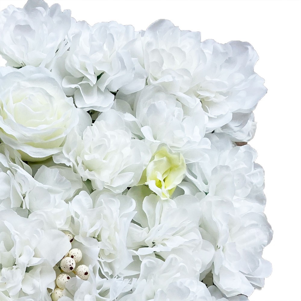 12PC Artificial Flower Wall Panel Wedding Backdrop Event Party Flower Wall Panel