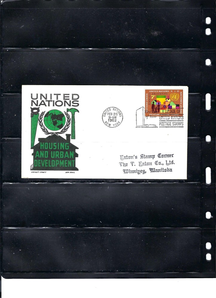 1962 HOUSING AND DEVELOPMENT FDC (Scott# 101) - CACHET CRAFT CACHET (4)