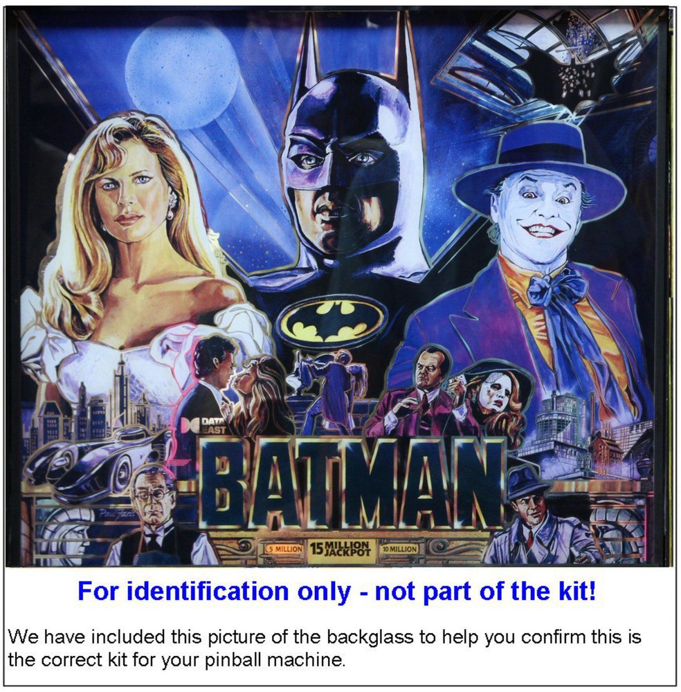 1991 Data East Batman Pinball Basic Rubber Ring Kit