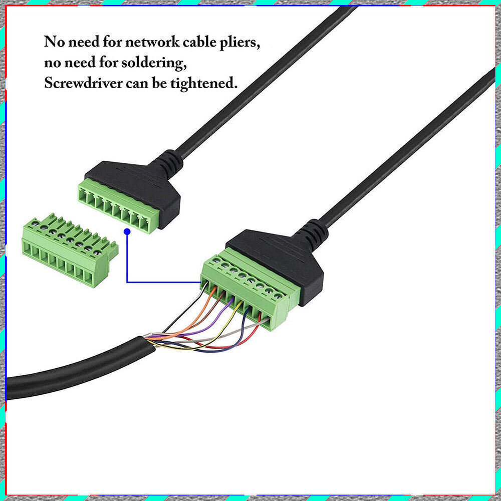 RJ45 revolution terminal 8-core extension Network cable adapter cable can fixed