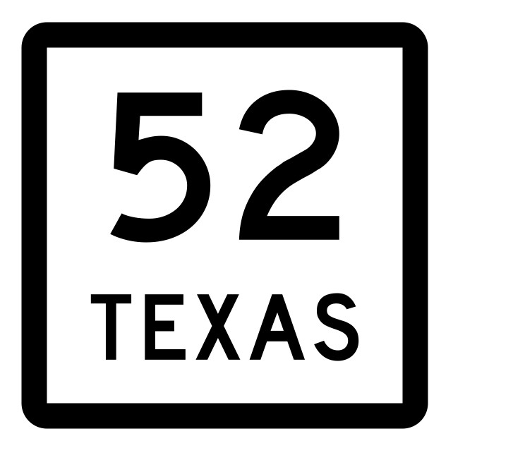 Texas State Highway 52 Sticker Decal