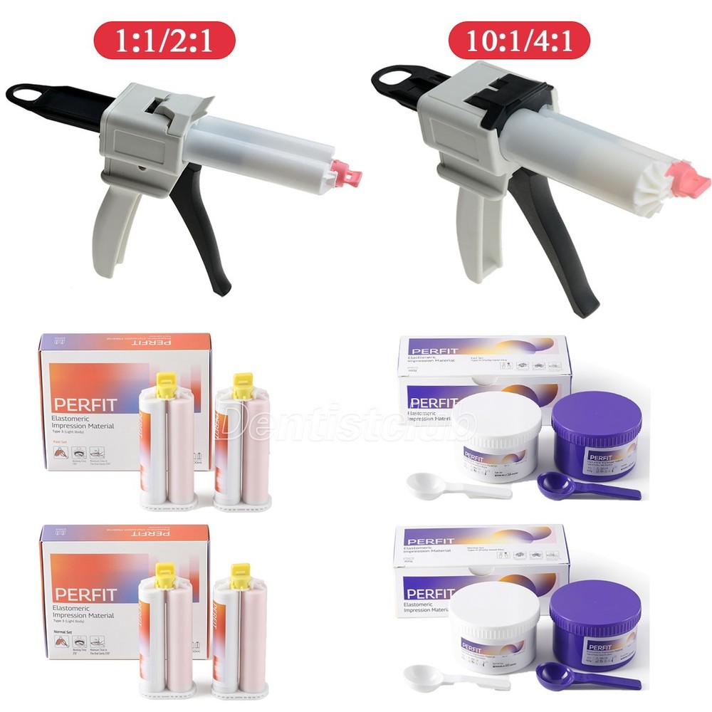 Dental Impression Mixing Dispensing Gun/Silicone Elastomeric Impression Material