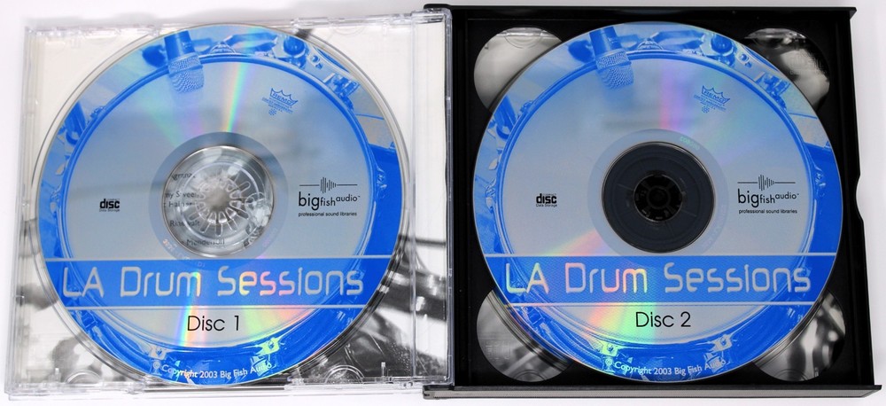 Big Fish Audio LA Drum Sessions Sample/Sound Library/Sampling 3 CD
