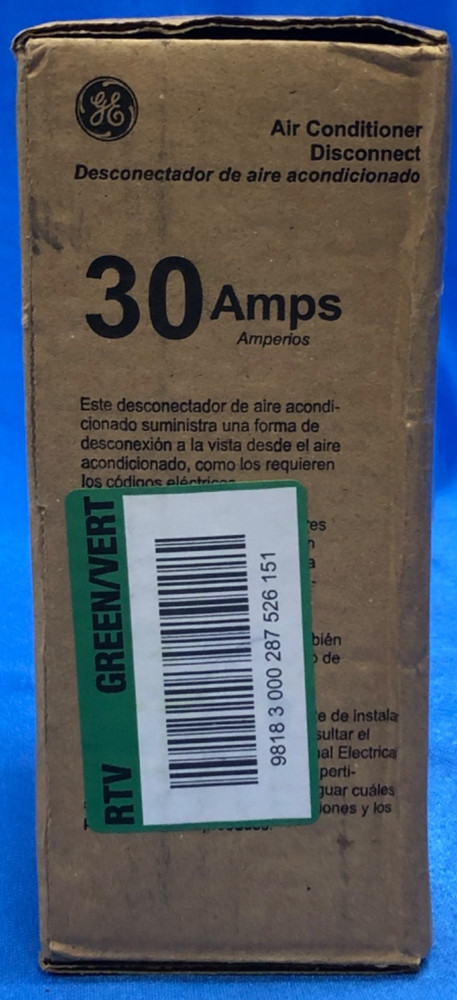 30 Amp Air Conditioner Disconnect Switch - Used Open Box
