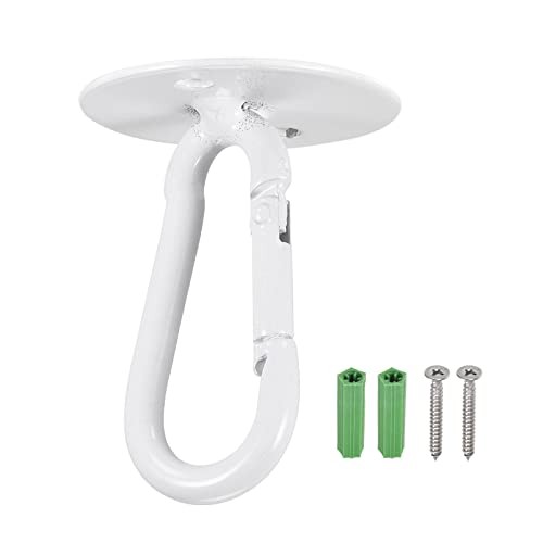 3 Pcs Ceiling Hanging Hook, Pad Eye Snap Hook with Round Plate Hanging
