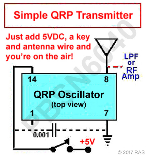 10-Meter QRP 29.4912 MHz Crystal Controlled Oscillator