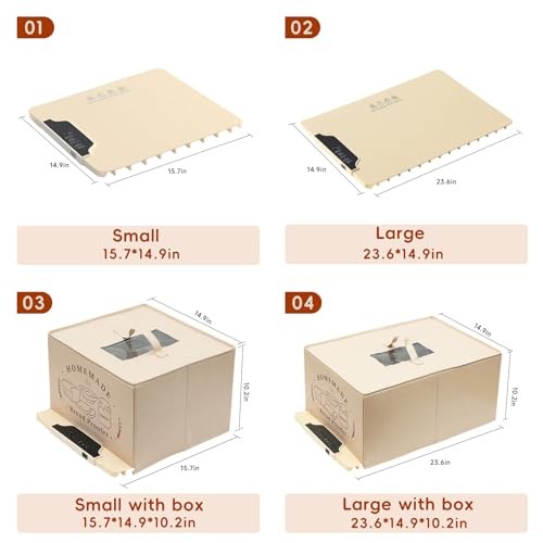 Bread Proofing Box with 85-210°F Temp Control & 12H Timer, Full Small With Box
