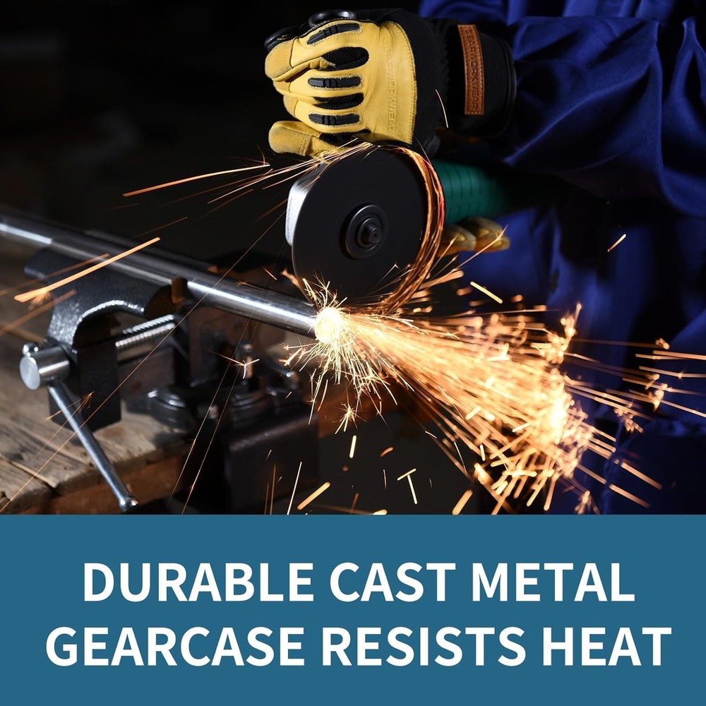 Angle Grinder, 7.5-Amp 4 1/2 Angle Grinder Tool, Variable Speed Angle Grinder, E