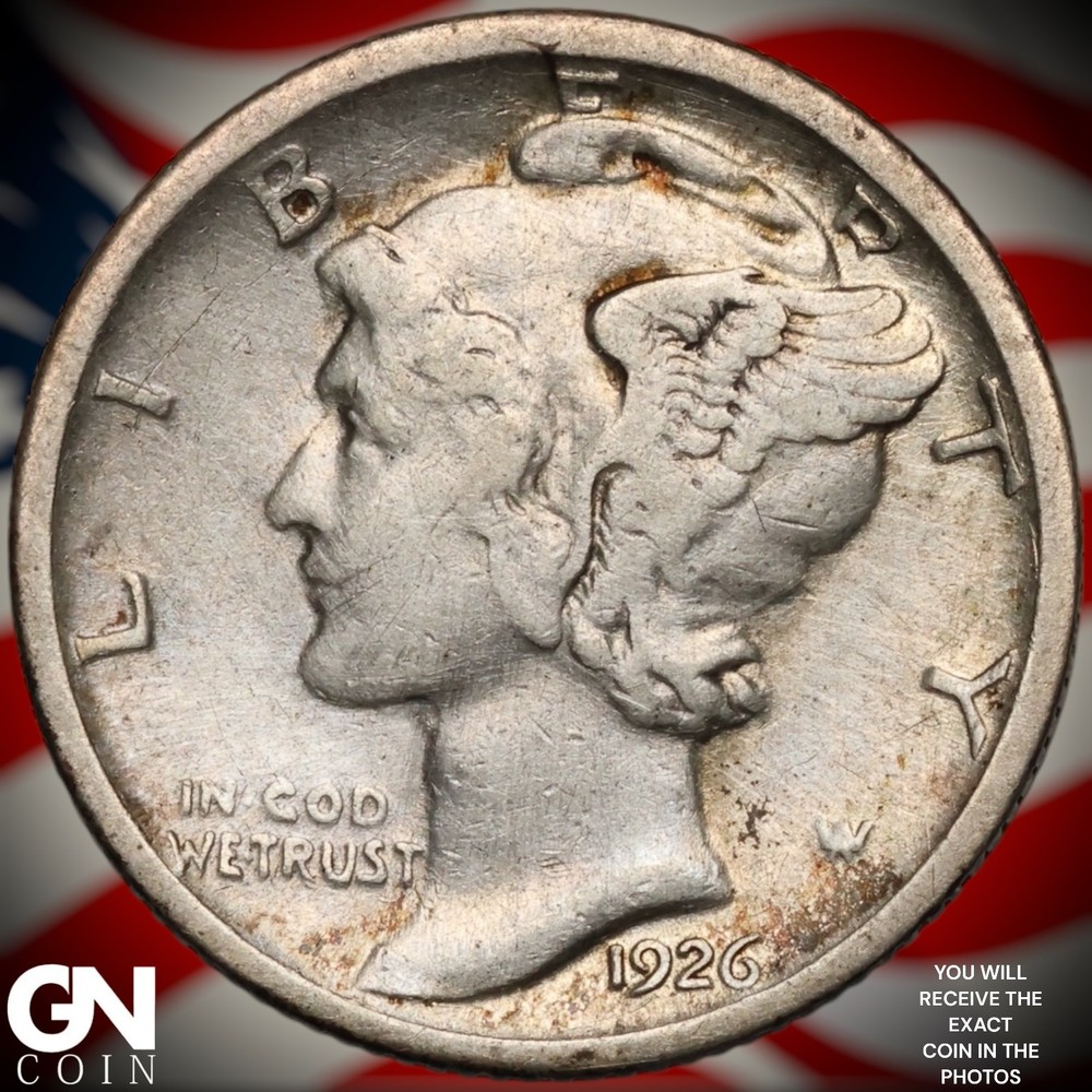 1926 S Mercury Dime B1364