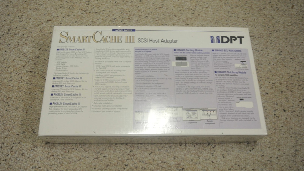 SCSI HOST ADAPTER SMART CACHE III MODEL PM2122 EISA-TO-FAST-SCSI Adapter Kit