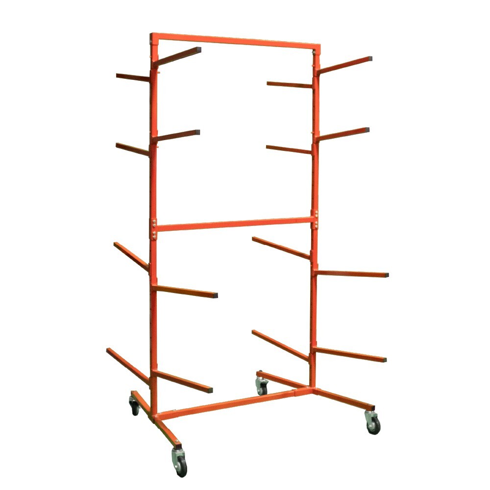 Floor Mobile Bumper Storage Rack - Double Sided Bumper Storage Rack