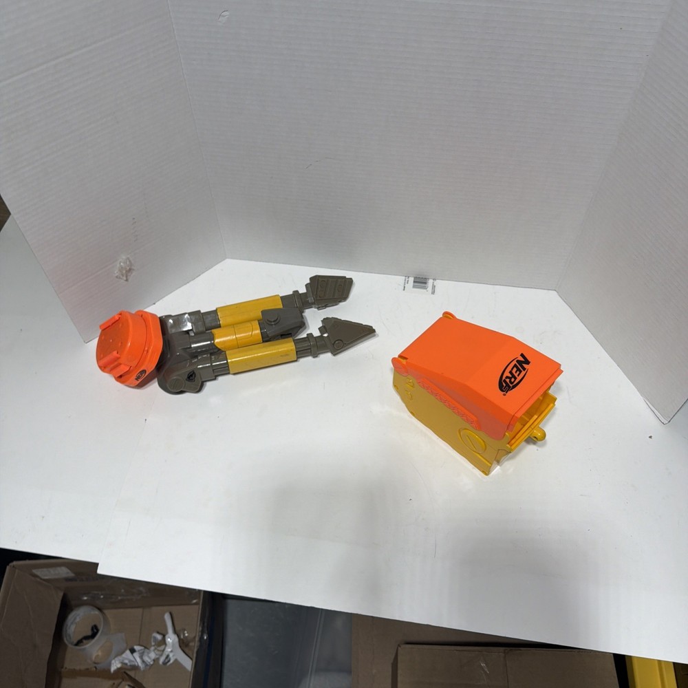 Preowned Nerf N-Strike Vulcan EBF-25 Blaster Ammo Box Attachment + Tripod