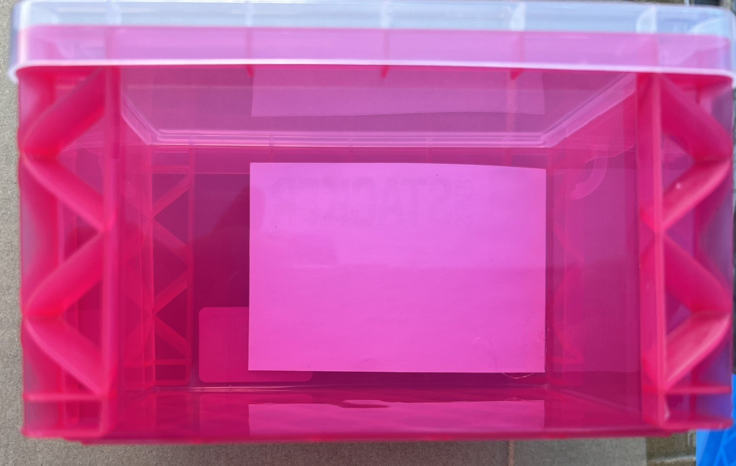 Storage Studios Super Stacker Storage Box-3.6"X4"X6.5" Assorted Colors Lot of 6