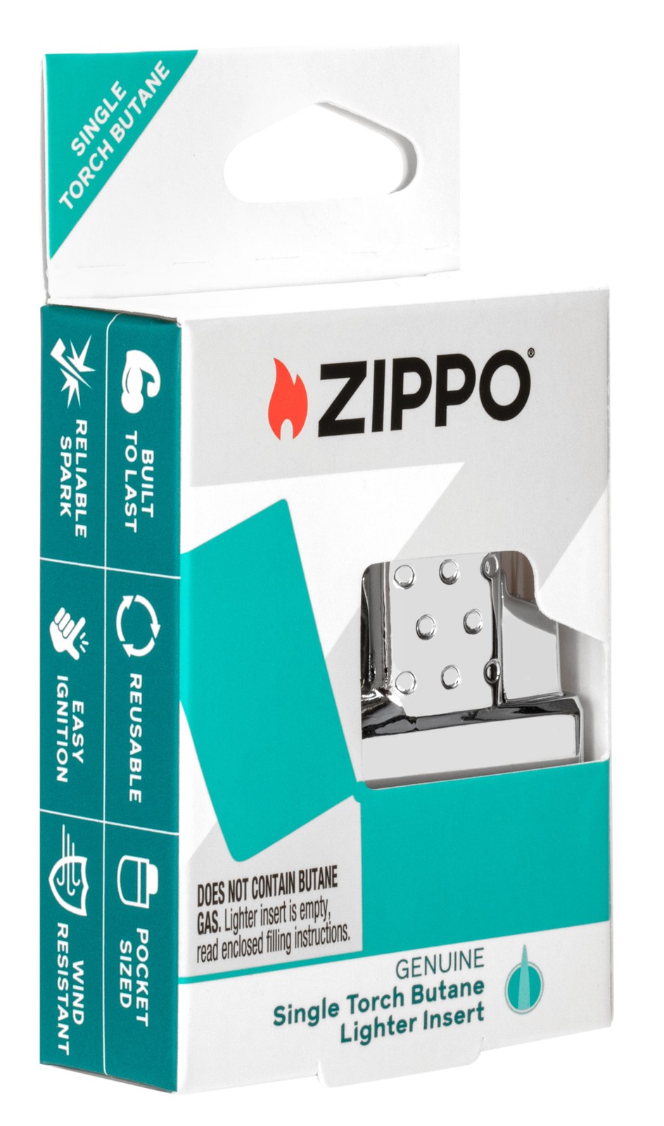 Zippo Single Torch Butane Lighter Insert, Blister Pack #65850