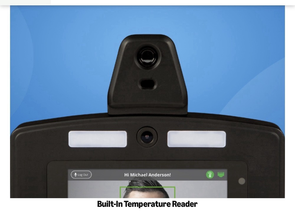 uAttend DR2500 Biometric Time Clock Facial Recognition RFID Temp Reader Cloud