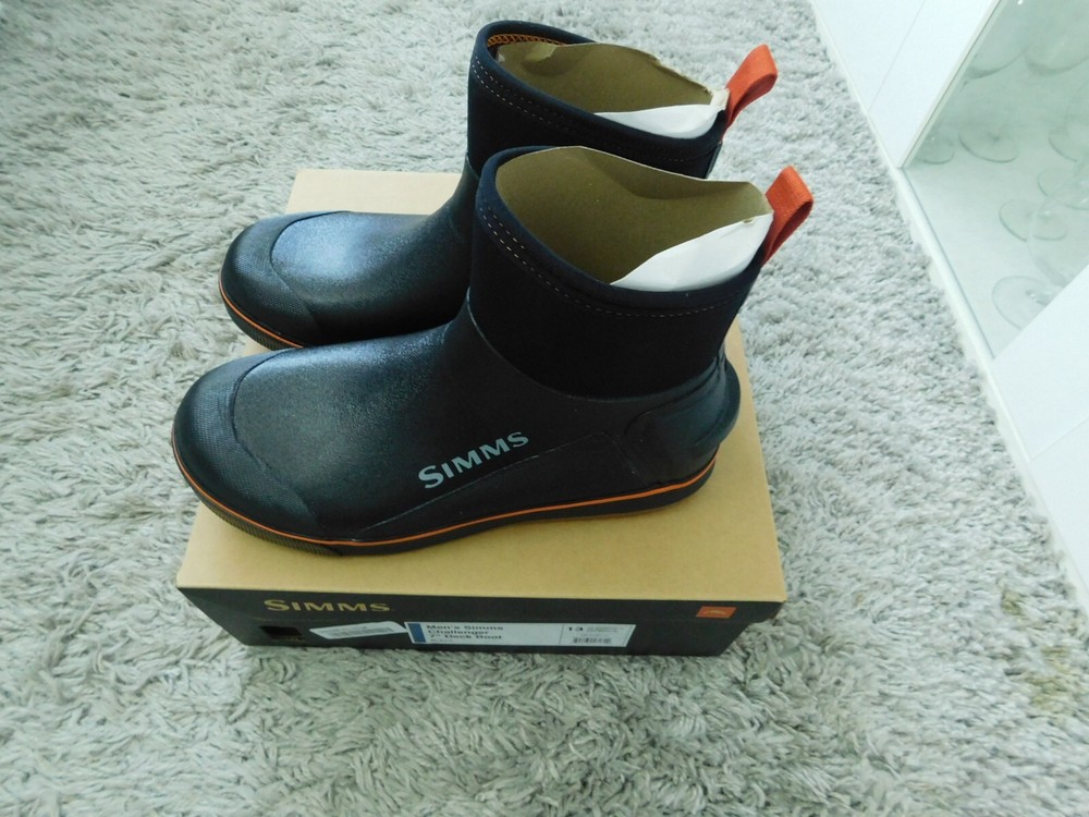 Simms Challenger 7" Deck Boot-13 Black