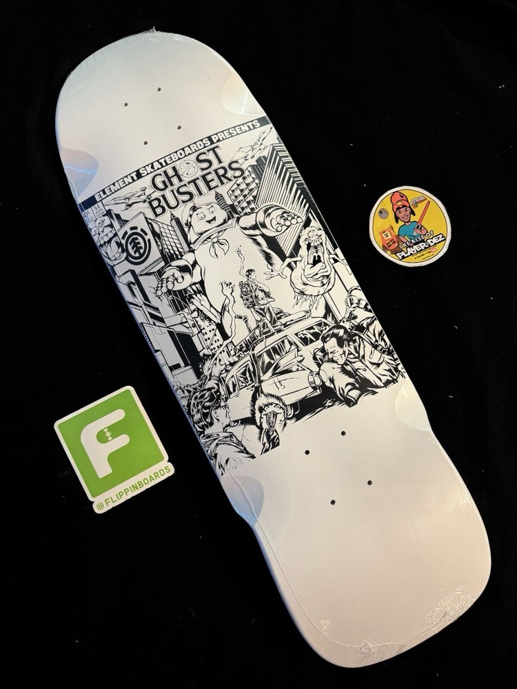 RARE The Ghostbusters Limited Edition Color Me Comic Element Skateboard Deck