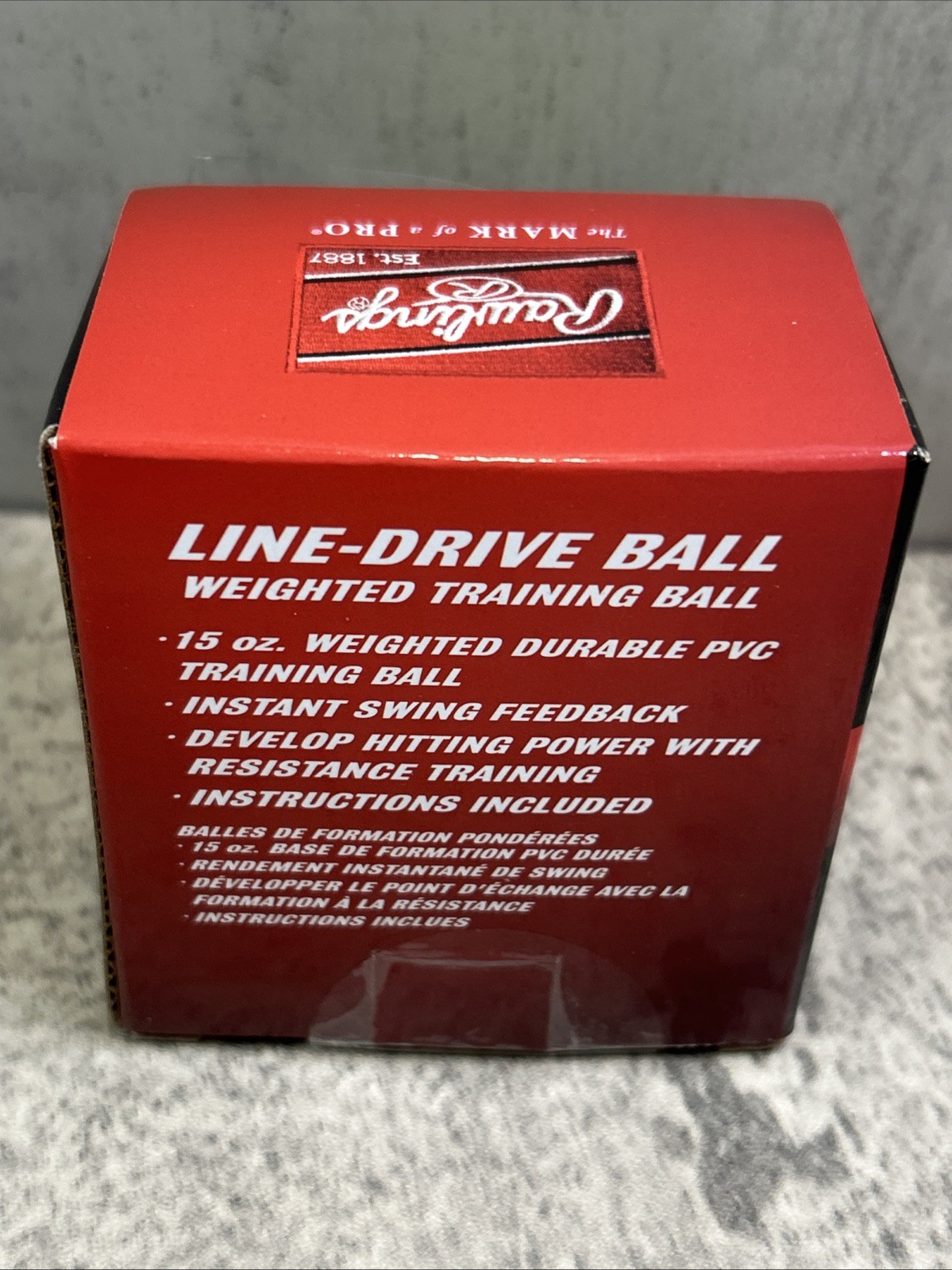 Rawlings 15 oz Weighted PVC Training Ball for Perfecting Hitting Skills