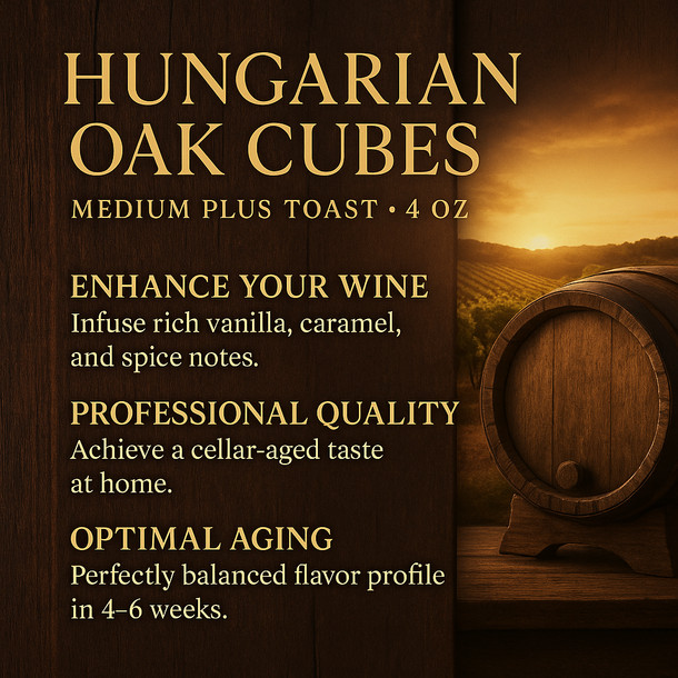 StaVin Hungarian Oak Cubes Medium Plus Toast 4 oz