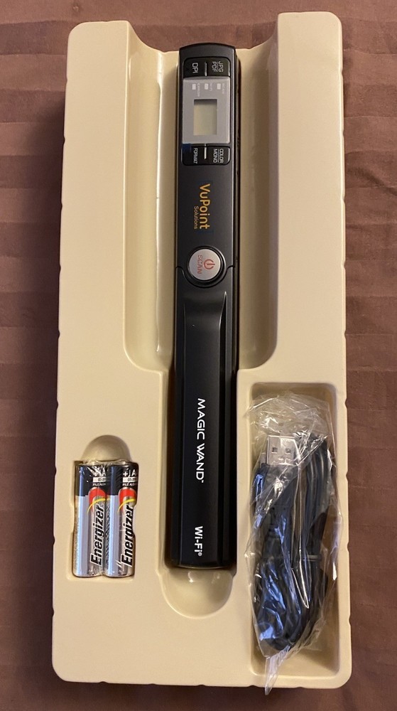 VuPoint Scanner Magic Wand II Wireless Scanner Open Box
