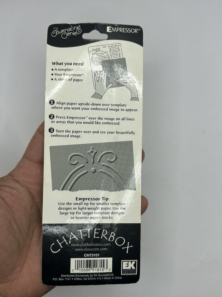 Chatterbox Empressor Rolling Ball Embosser Embossing Tool Journaling Dual Tips